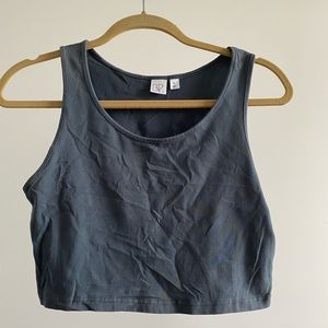 Basic, fitting cropped tank